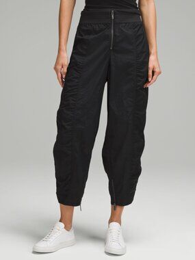 LULULEMON Front-Zip Mid-Rise Ruched Crop VEUC